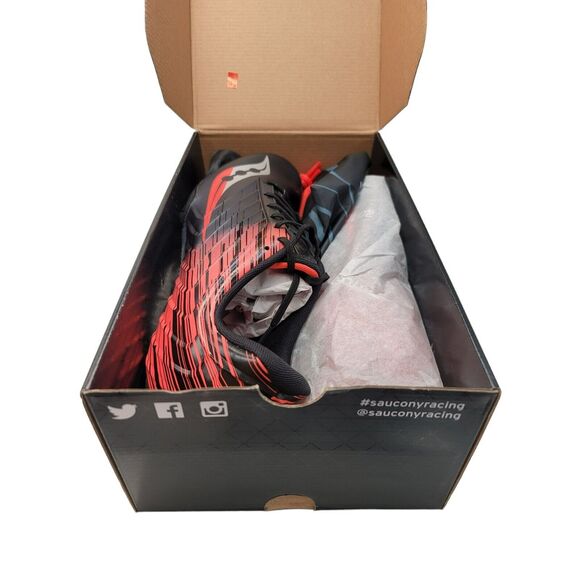 Saucony Running Shoes Spitfire Men’s 14 Track Spikes Red Athletic Sneakers New main image 5